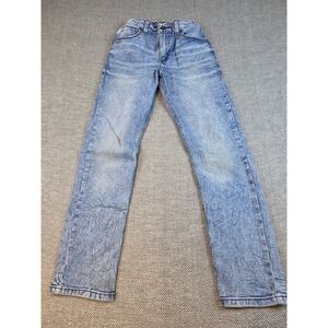 Wrangler Boys Slim Fit Jeans Light Wash Blue Size 12 Regular Adjustable Waist